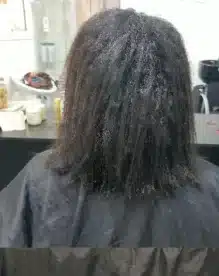 החלקת שיער לפני טיפול
