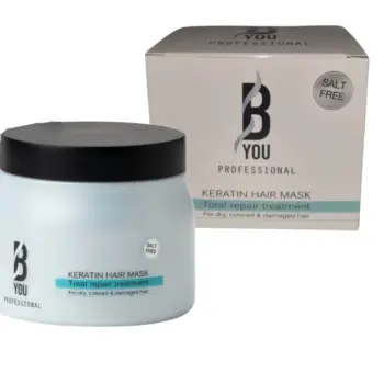 מסכת קרטין לשיער יבש צבוע ופגום B YOU (500 מ